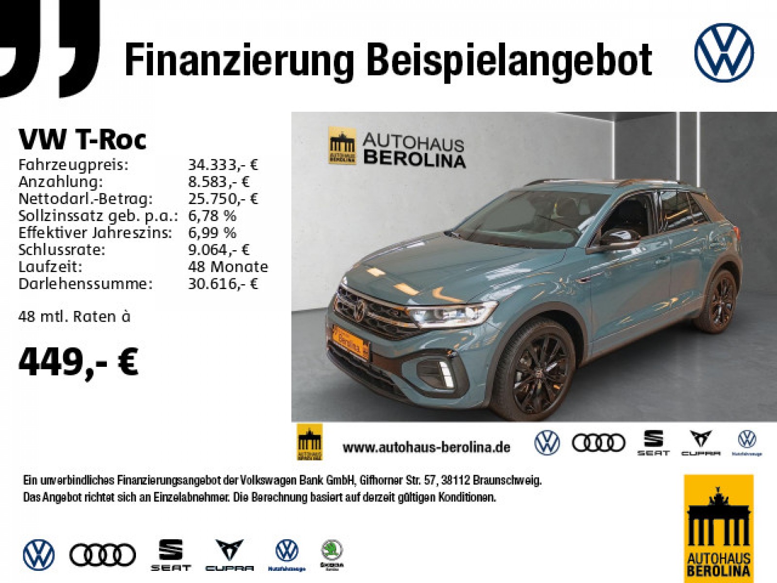 T-Roc 1.5 TSI R-Line DSG *NAV*ACC*LED+*SHZ*